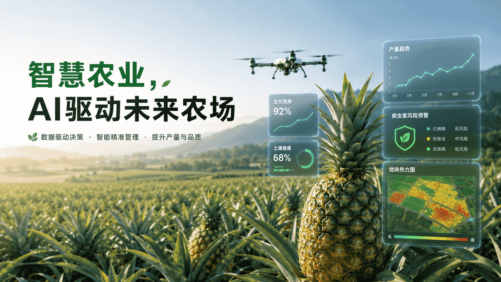 智慧农业，AI驱动未来农场——从种植决策到无人化作业